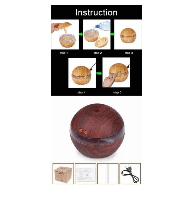 Humidificador Difusor Nature Calm Violet Market Store
