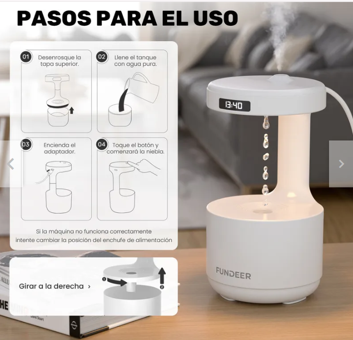 Humidificador Difusor Aqua Calm Violet Market Store
