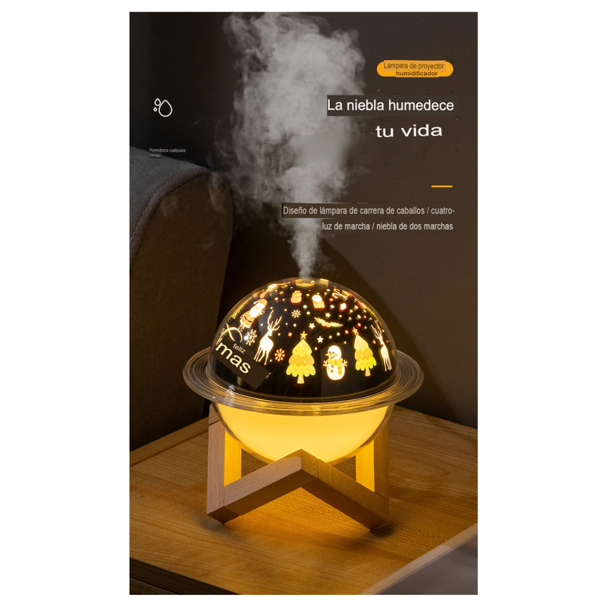 Lámpara Humidificadora Navidad