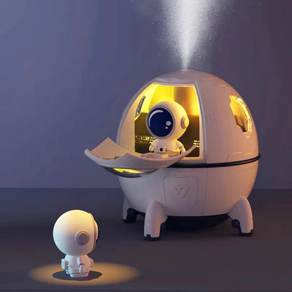HUMIDIFICADOR NAVE ESPACIAL CON LUCES Ultrasonico Violet Market Store