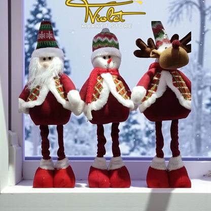 🎄 Muñeco de Santa Claus – 55 cm | Decoración Navideña Encantadora