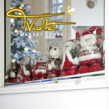 🎄 Muñeco de Santa Claus – 55 cm | Decoración Navideña Encantadora