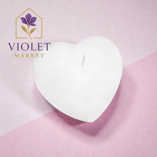 Vela Recuerdo Matrimonio Corazón Eterno - Caja, vela de soya artesanal para souvenir de matrimonio - Violet Market Store
