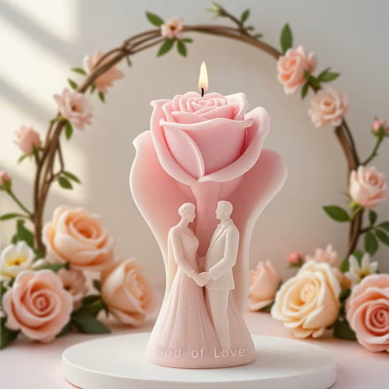 Vela Recuerdo Boda Endless Love - Caja, vela de soya artesanal para souvenir de matrimonio - Violet Market Store
