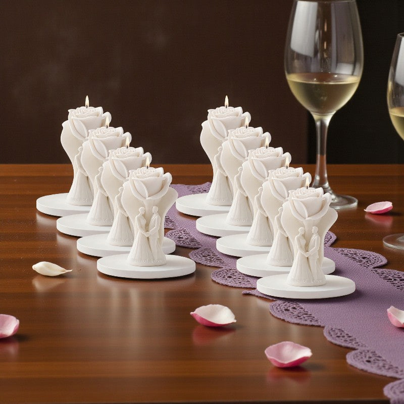 Vela Recuerdo Boda Endless Love - Caja, vela de soya artesanal para souvenir de matrimonio - Violet Market Store
