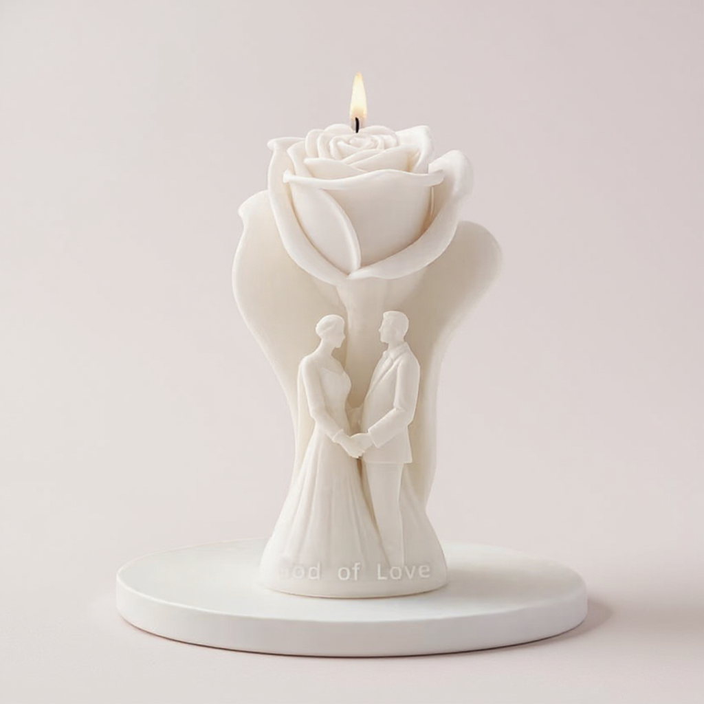 Vela Recuerdo Boda Endless Love - Caja, vela de soya artesanal para souvenir de matrimonio - Violet Market Store
