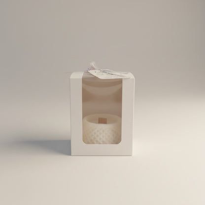 Vela Recuerdo Matrimonio Elegancia Nupcial - Caja, vela de soya artesanal para souvenir de matrimonio - Violet Market Store
