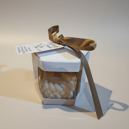 Vela Recuerdo Matrimonio Trenzada - Caja Regalo, vela de soya artesanal para souvenir de matrimonio - Violet Market Store
