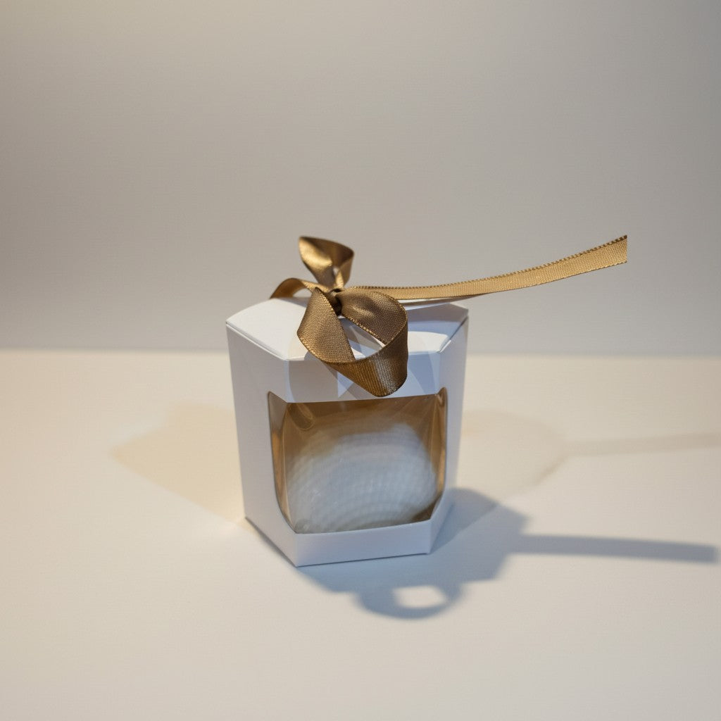 Vela Recuerdo Matrimonio Corazón Eterno - Caja, vela de soya artesanal para souvenir de matrimonio - Violet Market Store
