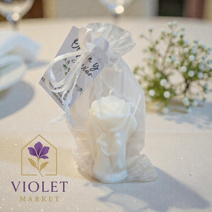 Vela Recuerdo Matrimonio Endless Love - Bolsa Organza