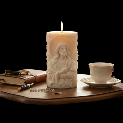Vela Escultórica Jesús Sagrado