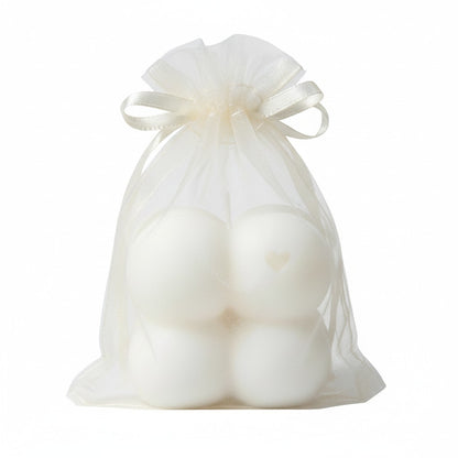 Vela Recuerdo Matrimonio Burbuja - Bolsa Organza
