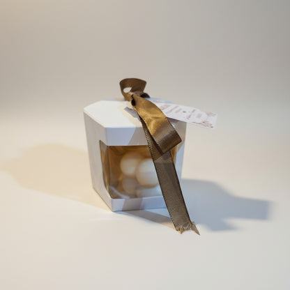 Vela Recuerdo Boda Burbuja - Caja, vela de soya artesanal para souvenir de matrimonio - Violet Market Store


