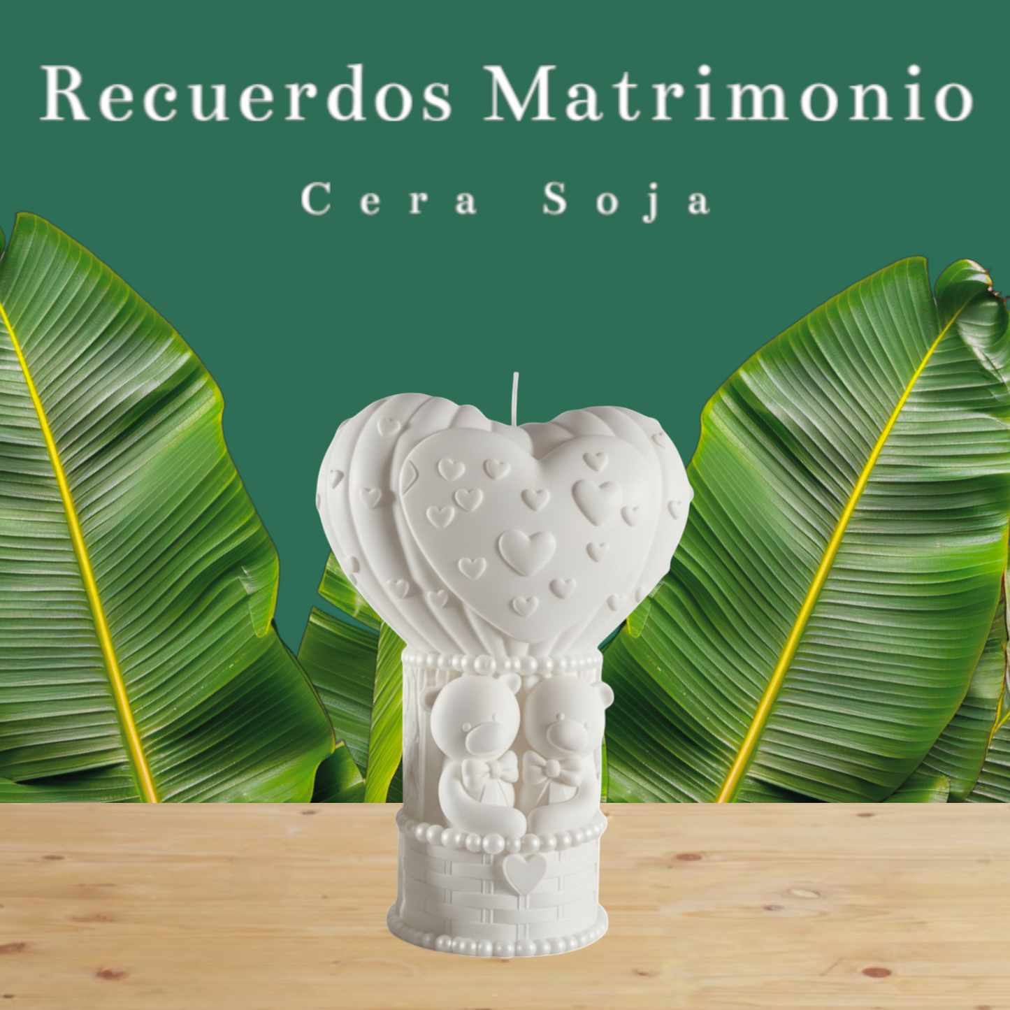 Vela Recuerdo Boda Dulce - Caja Regalo, vela de soya artesanal para souvenir de matrimonio - Violet Market Store
