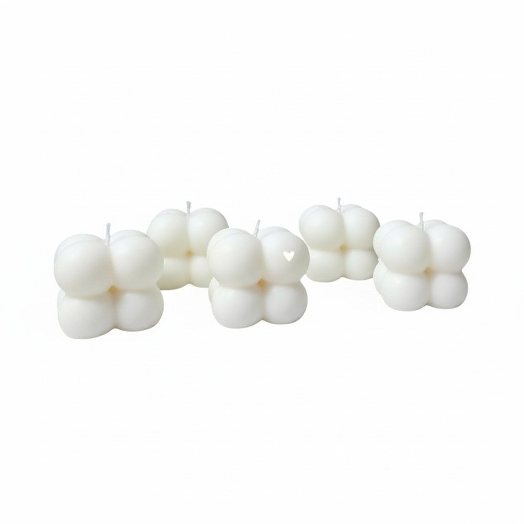 Vela Recuerdo Boda Burbuja - Caja, vela de soya artesanal para souvenir de matrimonio - Violet Market Store
